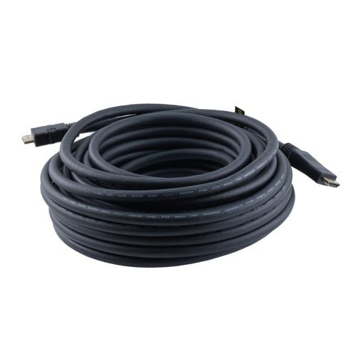 Active High Speed HDMI Cable with Ethernet Supporting 4K30Hz, 2K60Hz, In-wall CL3 VW-1 rated, Source to Display, Male to Male, Black, 50FT