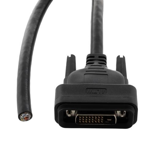 Waterproof DVI-D Cable, Dual Link, Male to Open, 3M
