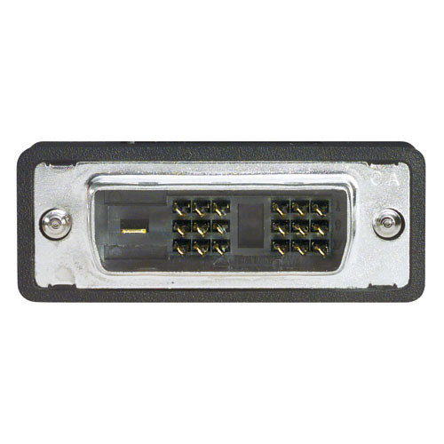 DVI-D Single Link DVI Cable Male / Male Right Angle, Bottom 1.0m