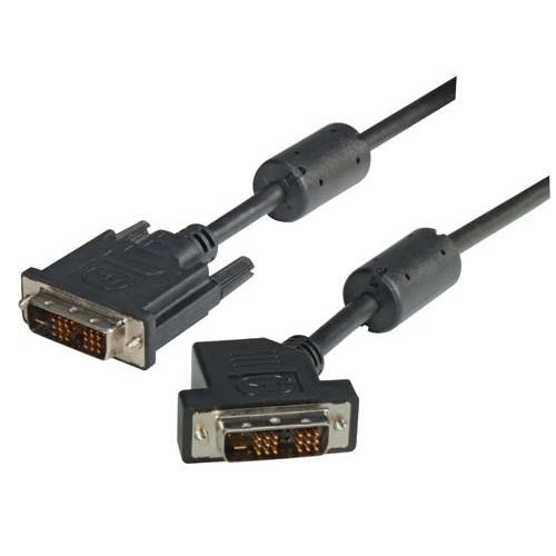 DVI-D Single Link DVI Cable Male / Male 45 Degree Left , 3.0 m