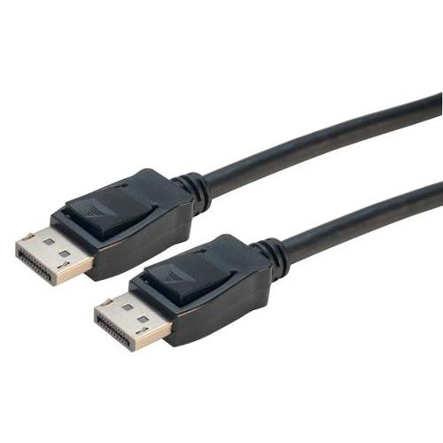 Low Profile DisplayPort Cable Male-Male, Black - 0.5m