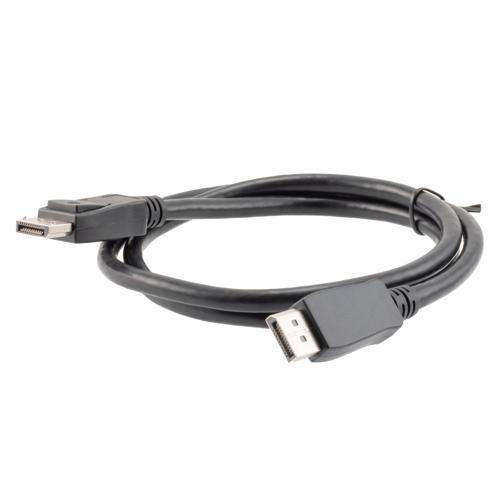 DisplayPort Digital Audio Video Cable Assembly Supporting 16K and HDR as specified in DisplayPort 2.0, Male to Male, PVC, Black, 1M