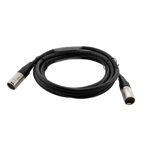 DMX 512 Lighting Cable, 5 pin XLR Male to 5 pin XLR Male, Black, 10 FT