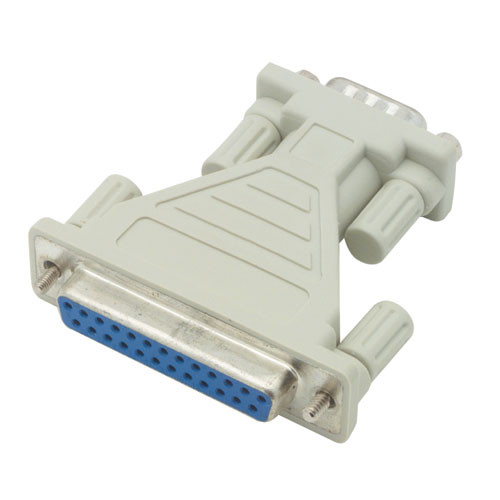 Molded AT Adapter, High Profile, DB25 Female / DB9 Male