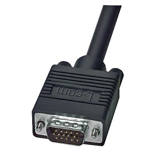 Premium SVGA Cable, HD15 Male / Male, Black 25.0 ft