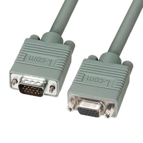 Premium SVGA Extension Cable, HD15 Male / Female, Gray 25.0 ft