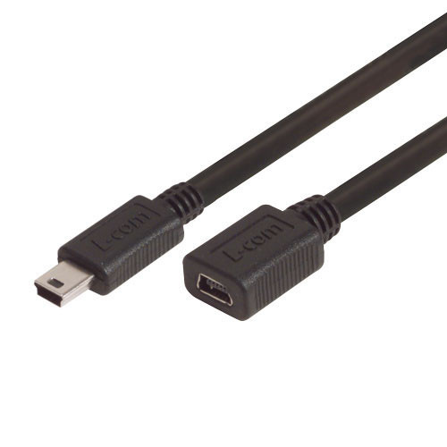 Premium USB Cable- Mini B 5 Position Male/Female, 3.0m