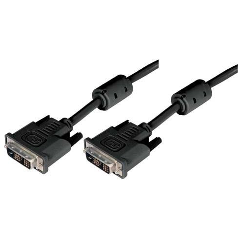 Deluxe DVI-D Single Link DVI Cable Male/Male w/Ferrites, 3.0 ft