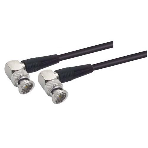 RG59A Coaxial Cable, BNC 90° Male / 90° Male, 7.5 ft