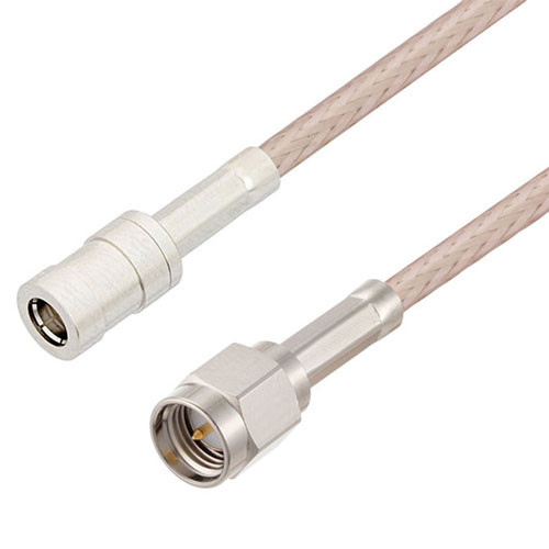 SMA Male to SMB Plug Cable Assembly using RG316-DS Coax, 1 FT
