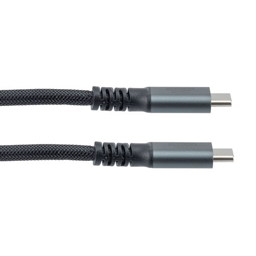 USB 3.2 Data Cable, Aluminum connector, 20Gbps, C Male Plug to C Male Plug, 20V 5A, 1M