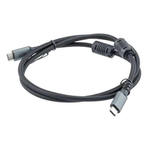 USB 3.2 Data Cable, Aluminum connector, 20Gbps, C Male Plug to C Male Plug, 20V 5A, 1M