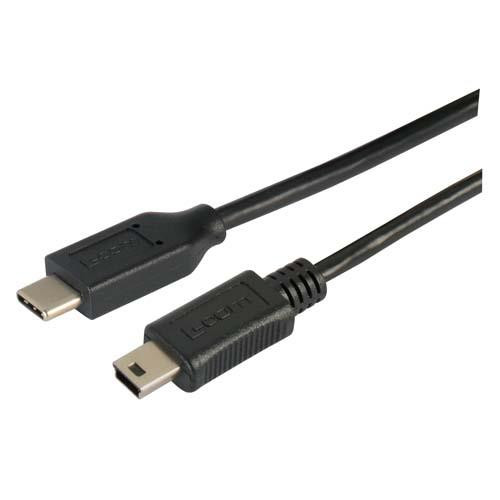USB 2.0 Type C to Mini B Straight Connection 0.3 Meter