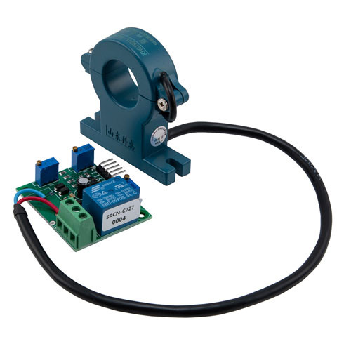AC sensor, relay and switch output short protector, 0-100A AC; switching output working voltage 5V
