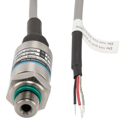 Pressure Sensor, compact, 35 MPa, 4-20mA, G1/4, 1.5m cable