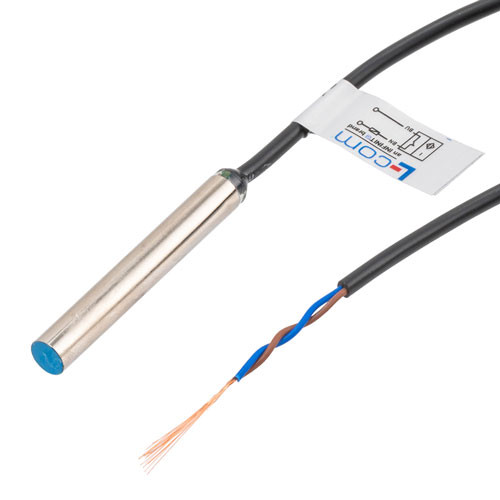 Inductive Proximity Sensor, Cylindrical, M6, Shielded, Ni-plated Brass, AC 2-wire NO, Sensing Distance 1 mm, 2 meter 2-wire cable