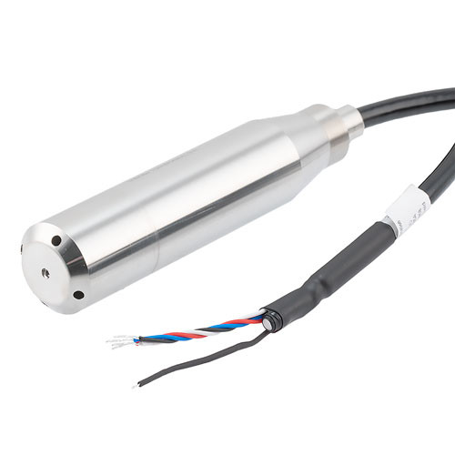 Low power submersible liquid level transmitter, 3 m range, RS485, direct lead, 5 m cable