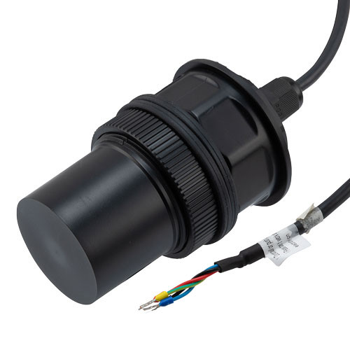 Intelligent ultrasonic level transmitter, 5 m range, RS485, G2, direct lead, 3 m cable