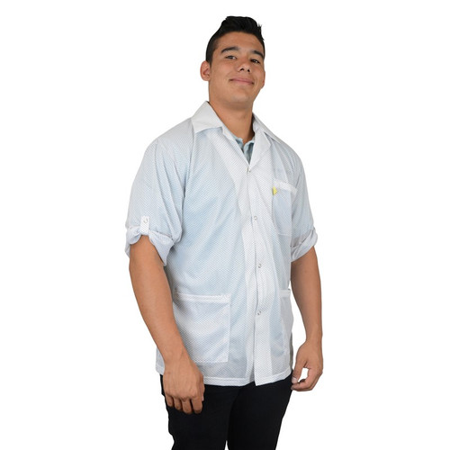 Smock,  Convertible Sleeve,  Snap Cuffs. White,  5XLarge (Built To Order Only)