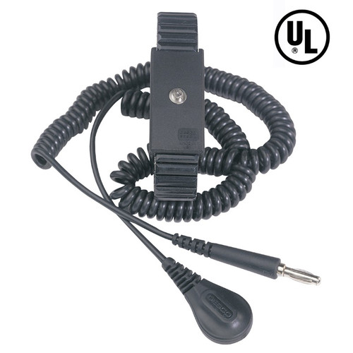 Wrist Strap,  Premium Metal Exp Adjustable,  6' Cord,  4mm