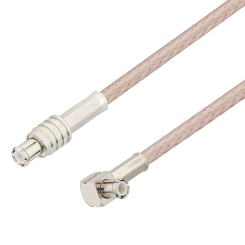 MCX Plug to MCX Plug Right Angle Cable Assembly using RG316 Coax, 5 FT