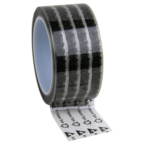 Tape,  Wescorp,  Clear,  ESD W/ Symbols,  2inx72yds,  3in Core