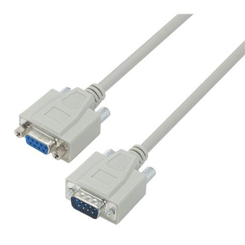 Deluxe Molded D-Sub Cable, DB9 Male / Female, 25.0 ft
