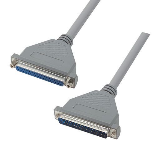 Economy Molded D-Sub Cable, DB37 Male / Female, 25.0 ft