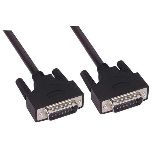 LSZH D-Sub Cable, DB15 Male / DB15 Male, 5.0 ft