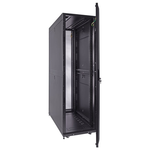 42U Server Rack Cabinet, 1200mm depth, Perf. Front Door and rear french doors, cable mgt. top