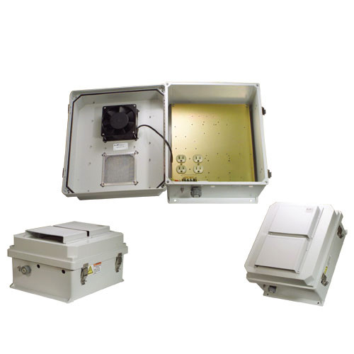 14x12x7 Inch UL Listed 120 VAC Weatherproof Enclosure w/Solid State Fan/Heat Control