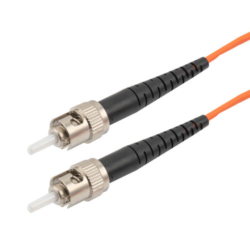 ST/ST 50/125 Multimode Simplex Fiber Patch Cable, LSZH, OM2, 10 Meter