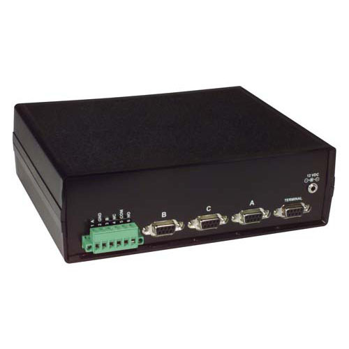 L-com DB9 A/B Switch Box w/Ethernet Control - Latching