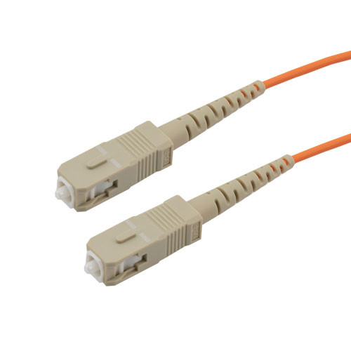 SC/SC 62.5/125 Multimode Simplex Fiber Patch Cable, LSZH, OM1, 1 Meter