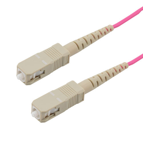 SC/SC 50/125 Multimode 40/100GB Simplex Fiber Patch Cable, LSZH, OM4, 1 Meter