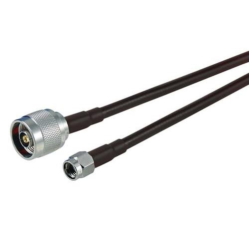 RP-SMA Plug to RP-N Plug, Pigtail 2 ft 195-Series