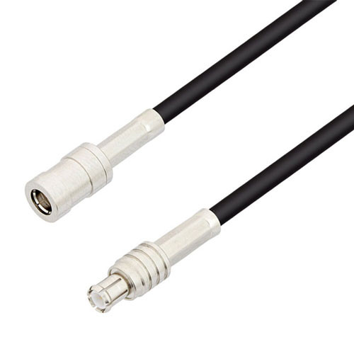 MCX Plug to SMB Plug Cable Assembly using RG174 Coax, 6 FT