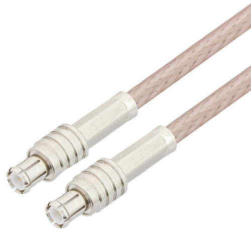 MCX Plug to MCX Plug Cable Assembly using RG-316 Coax, 1 FT , LF Solder