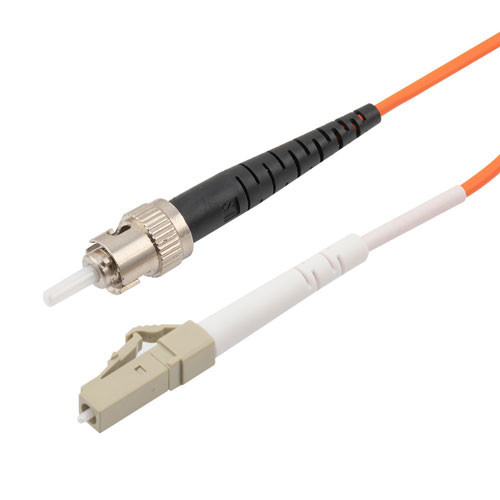 LC/ST 62.5/125 Multimode Simplex Fiber Patch Cable, LSZH, OM1, 10 Meter