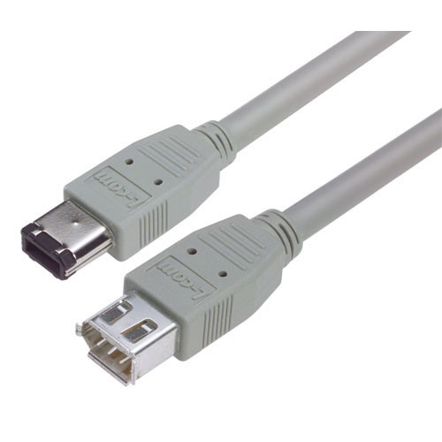 IEEE-1394 Firewire Cable, Type 1 M - Type 1 F, 2.0m