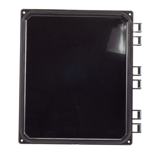 Black Replacement Hinge Cover for 12x10x6 Polycarbonate Enclosure