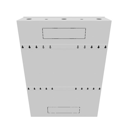 6U Vertical Wall Mount, 700mm (28 in), White