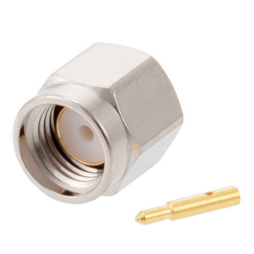 18 GHz SMA Male Connector Solder Attachment for .141 Sem-Rigid, LC141TB, LC141TBJ, RG402