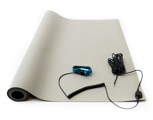 Bertech ESD Anti-Static High Temperature Table Mat Kit, 3 Ft. x 4 Ft., Gray (Assembled in USA)