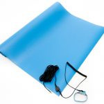 Bertech ESD Anti-Static Three Layer Vinyl Mat Kit, 30 In. x 30 In., Blue (Made in USA)