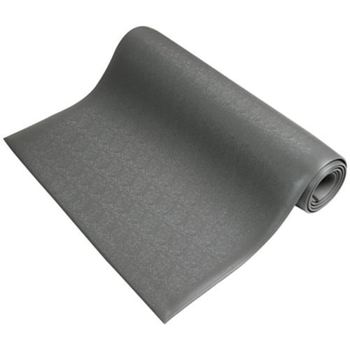 Bertech ESD Anti Fatigue Floor Mat Roll, 3 Ft. x 20 Ft., 3/8 In. Thick, Textured, Gray (Made in USA)
