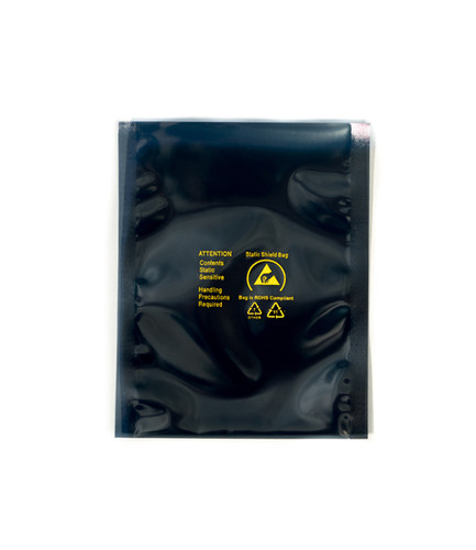 Bertech ESD Bags, 4 In. x 6 In., Open Top (100 Bags/Pack), Made in USA