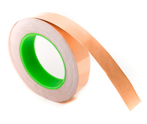 Bertech Copper Conductive Tape, 1/8 In. x 36 Yards Long, Copper