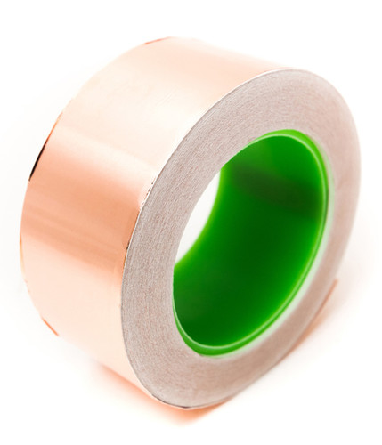 Bertech Copper Conductive Tape, 2 In. x 36 Yards Long, Copper