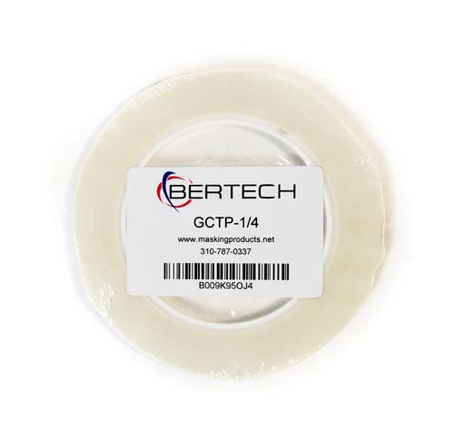 Bertech Glass Cloth Masking Tape, 1/4 In. Wide x 36 Yards Long, White